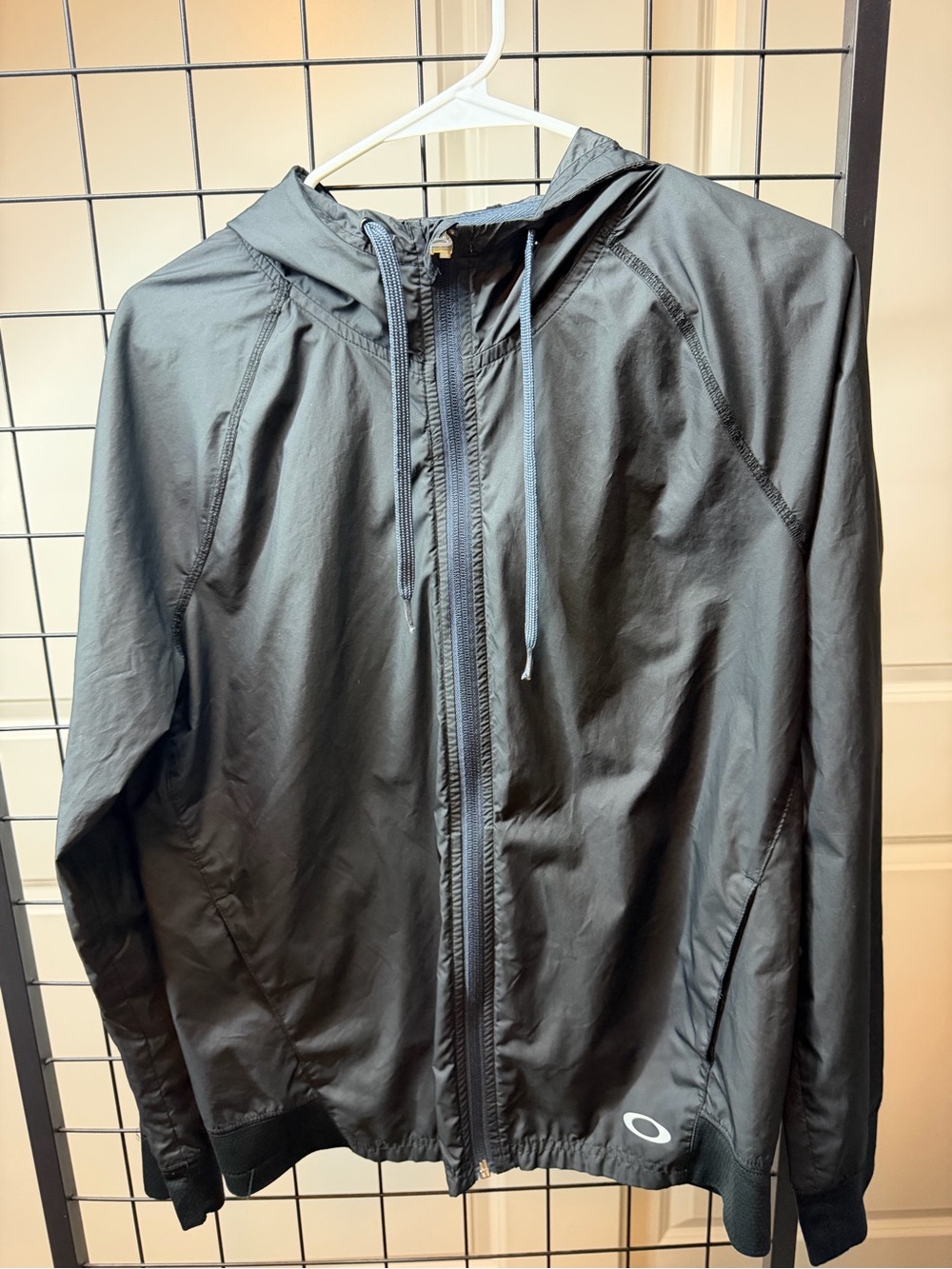 Oakley Black Hooded Utility Jacket with Subtle Logo